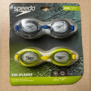 NEW Speedo 2 Pack - Kids Splasher Swim Goggles - Ages: 3 - 8